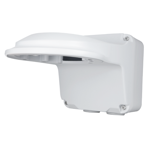 Support mural - Boite de connexions - Adapté pour une utilisation extérieure - Couleur blanche - Compatible avec Uniview - Passage de cable